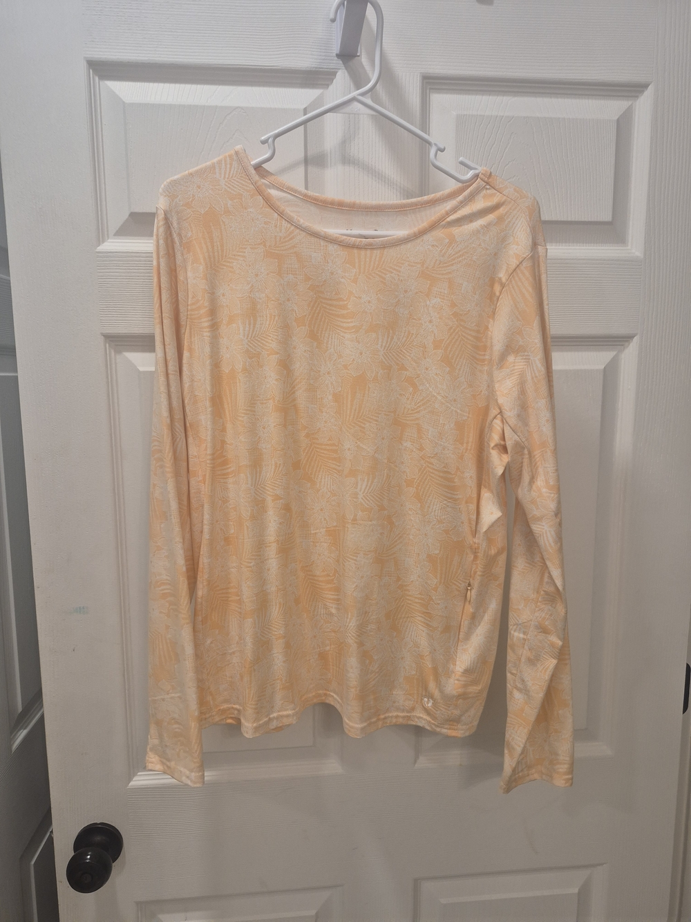 Hang Ten Peach Printed Womens Long Sleeve Tee